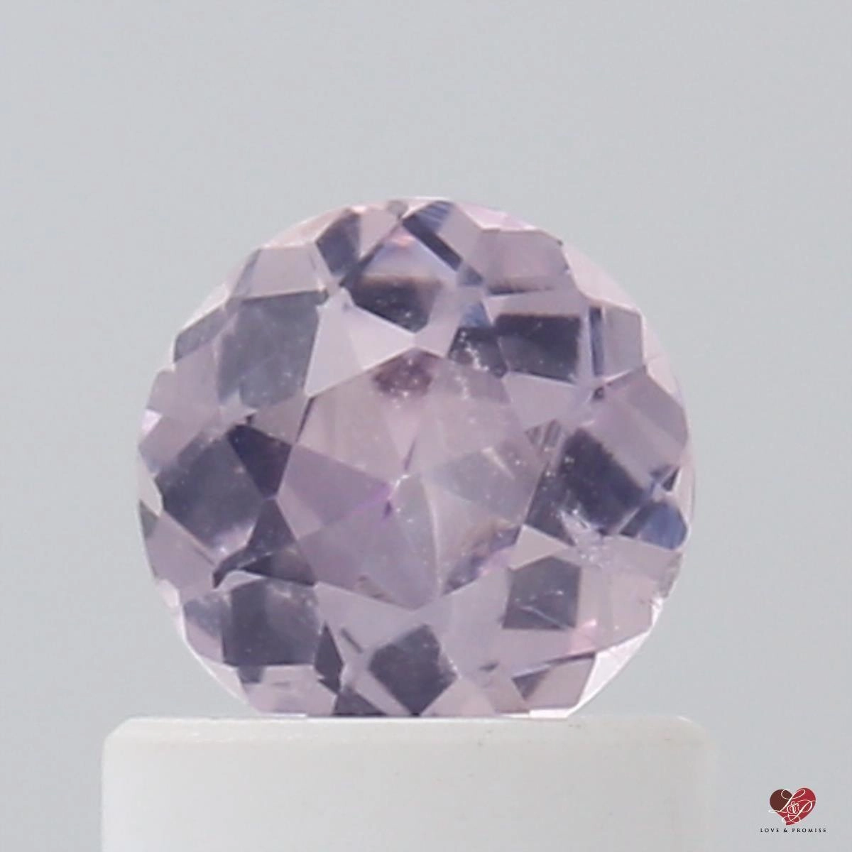 0.67cts Round Blush Champagne Sapphire