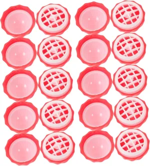 10pcs Refillable Sphere Container Pink Lipstick Holder Lightweight Durable Easy to Fill for Travel Handbag and Daily Use