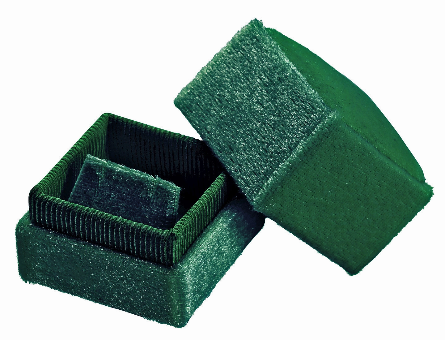 "Heirloom" Velvet Stud Earring or Pendant Box in Assorted Jewel Tones