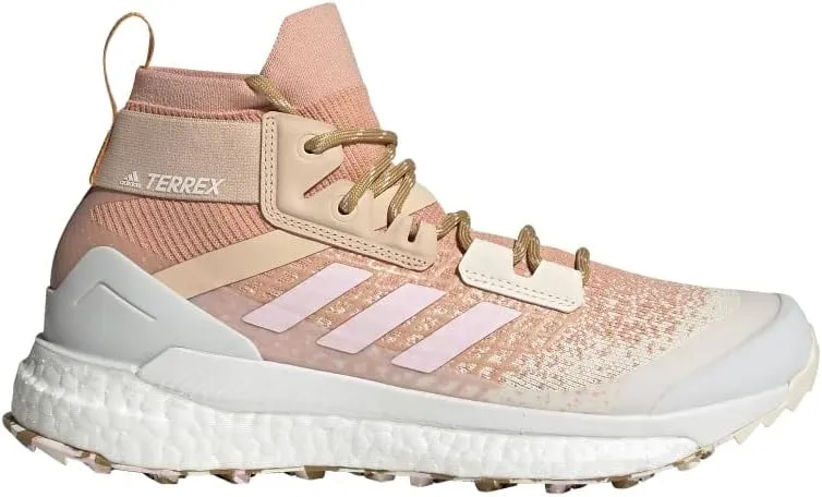 adidas Women's Terrex Free Hiker Primeblue Hiking Shoes, Ambient Blush/Clear Pink/Wonder White - 7