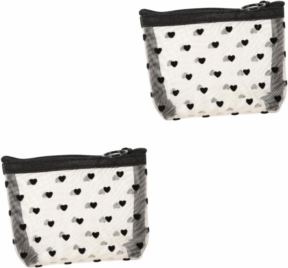 Angoily 2 Sets Accessory Portable Cosmetic Multi-Function Makeup Convenient Travel Supply of Outdoor Bags, Beigex2pcs, 12X8.5X3CMx2pcs