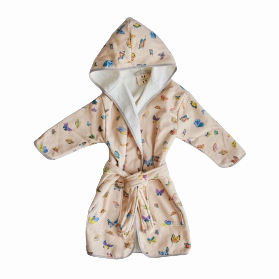 Blush Peach Madame Butterfly Bathrobe