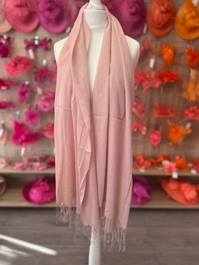 Blush Pink Wedding Pashmina Scarf