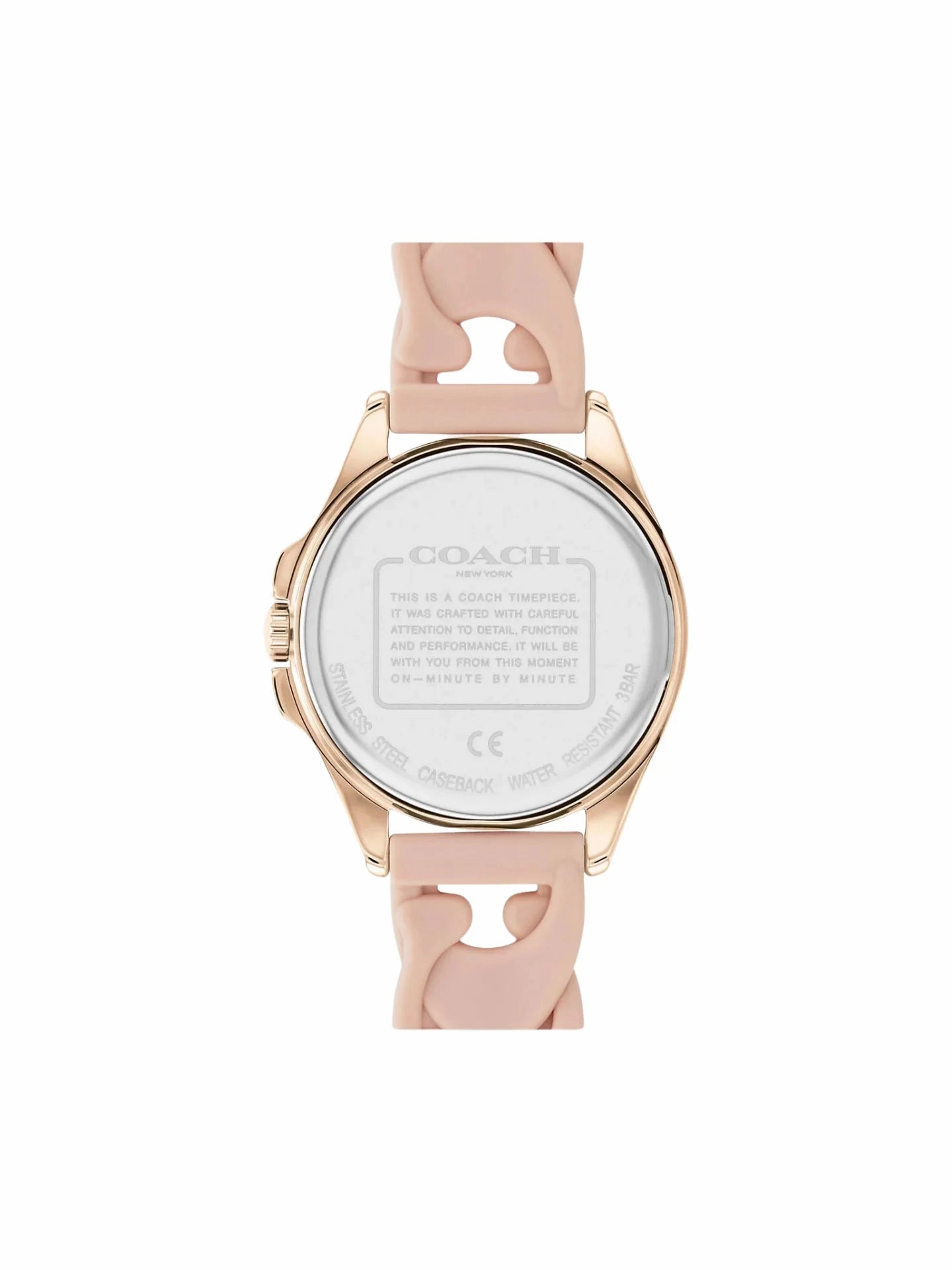Coach Women's Libby Watch Rubber Pink Blush