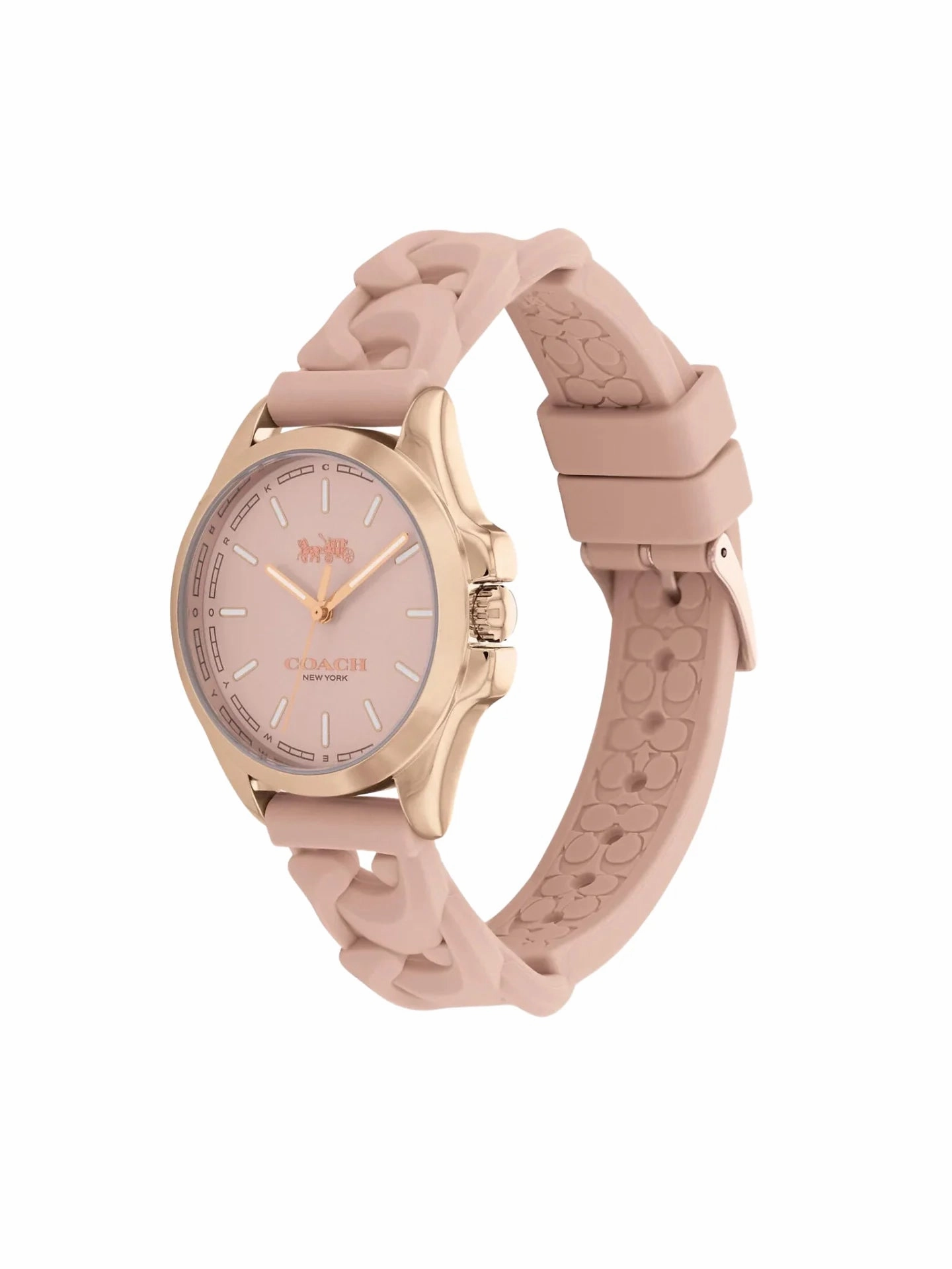 Coach Women's Libby Watch Rubber Pink Blush