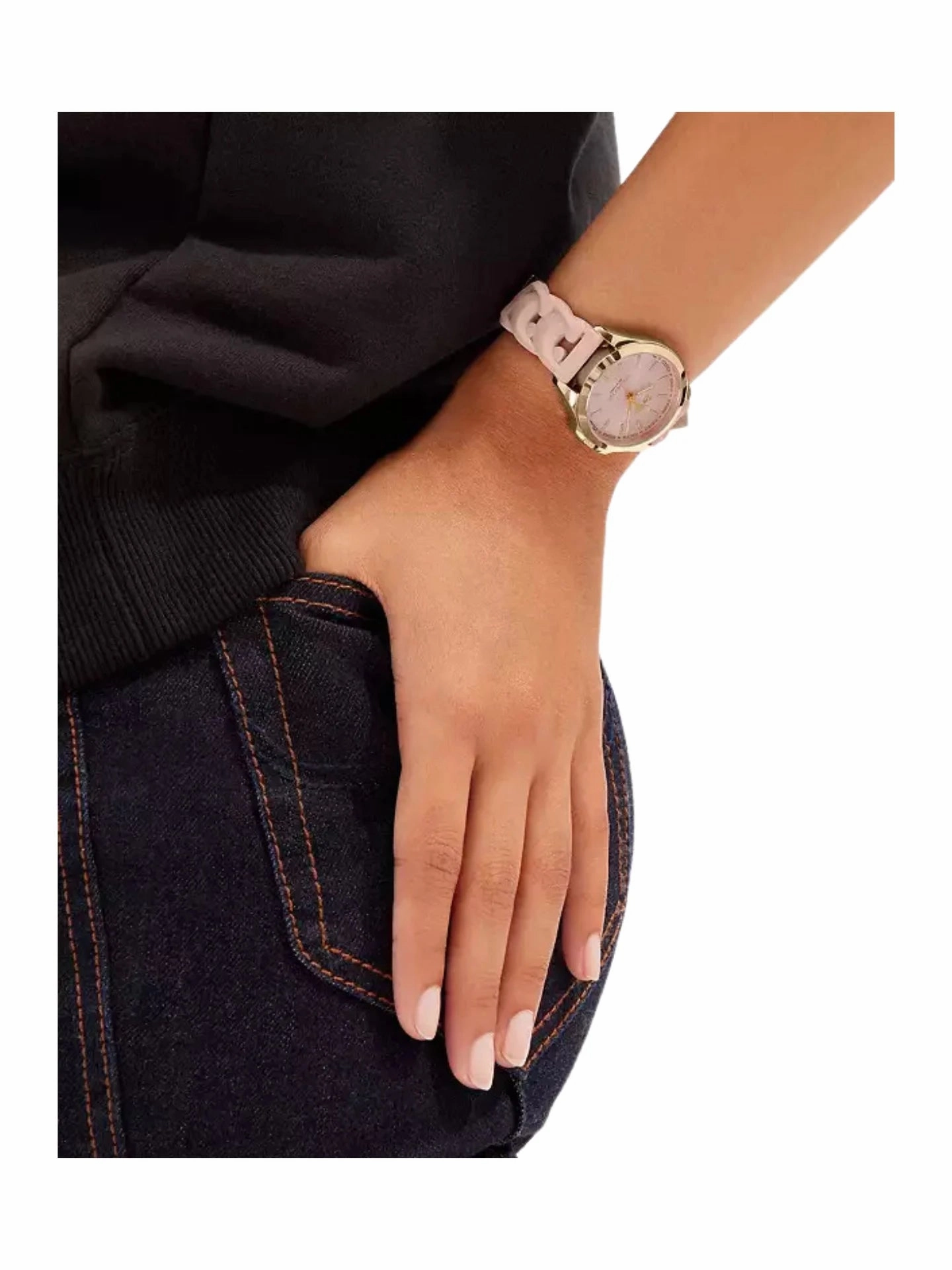 Coach Women's Libby Watch Rubber Pink Blush