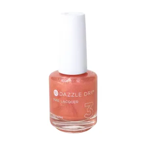Dazzle Dry Nail Lacquer (Step 3) - Heart of Gold - A shimmering rose gold layering effect. Sheer shimmer. (0.5 fl oz)