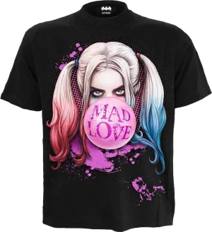 DC Comics - Harley Quinn - Mad Love - Front Print T-Shirt Black
