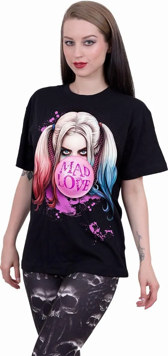 DC Comics - Harley Quinn - Mad Love - Front Print T-Shirt Black