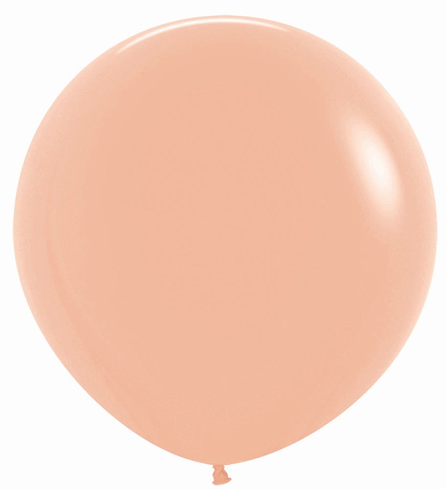 Deluxe Peach Blush Latex Balloon (Bag of 10) - 24"