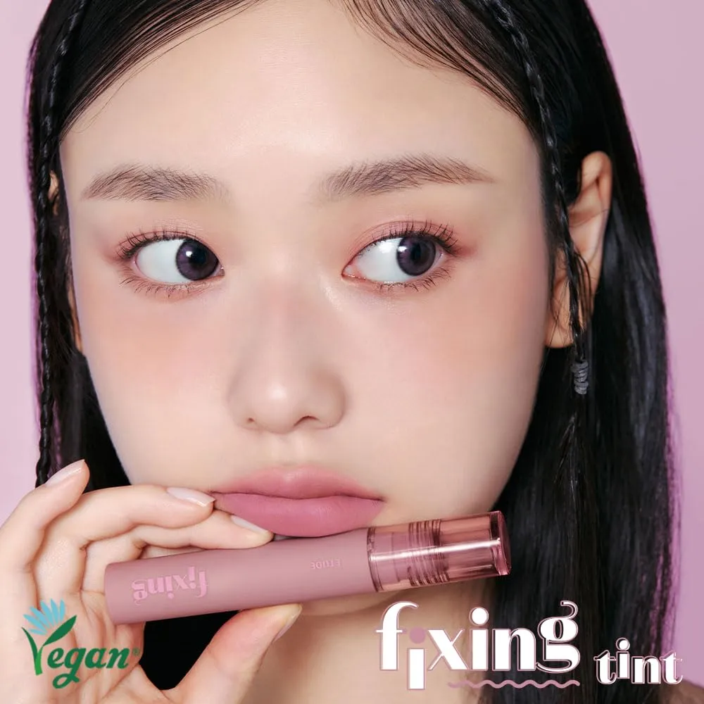 ETUDE Fixing Tint #08 Dusty Beige (4g) | Long Lasting High Pigmented Liquid Lipstick | Waterproof Lightweight Matte Finish Lip Stain | Full Coverage | Korean Makeup, Kbeauty