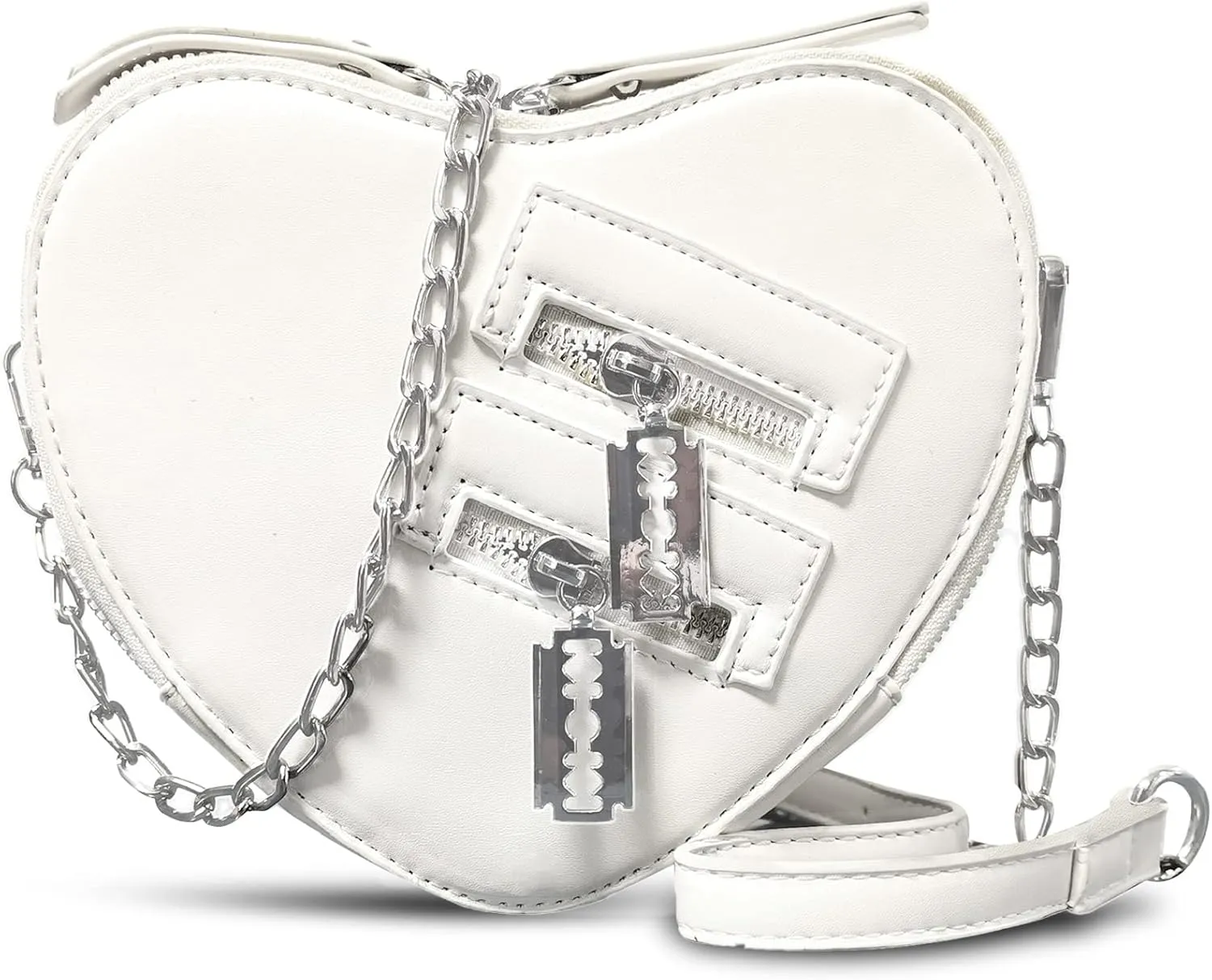 Fozehlad Women Cute Heart Shoulder Bag PU Leather Crossbody Purse for Girls Christmas Valentine's Day Gift