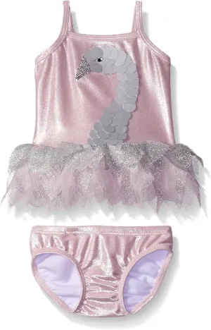 Girls' Swan Princess Baby Tankini Swimsuit