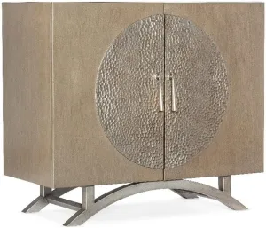 Hooker Furniture Melange Nolita Two Door Cabinet in Gold Wood