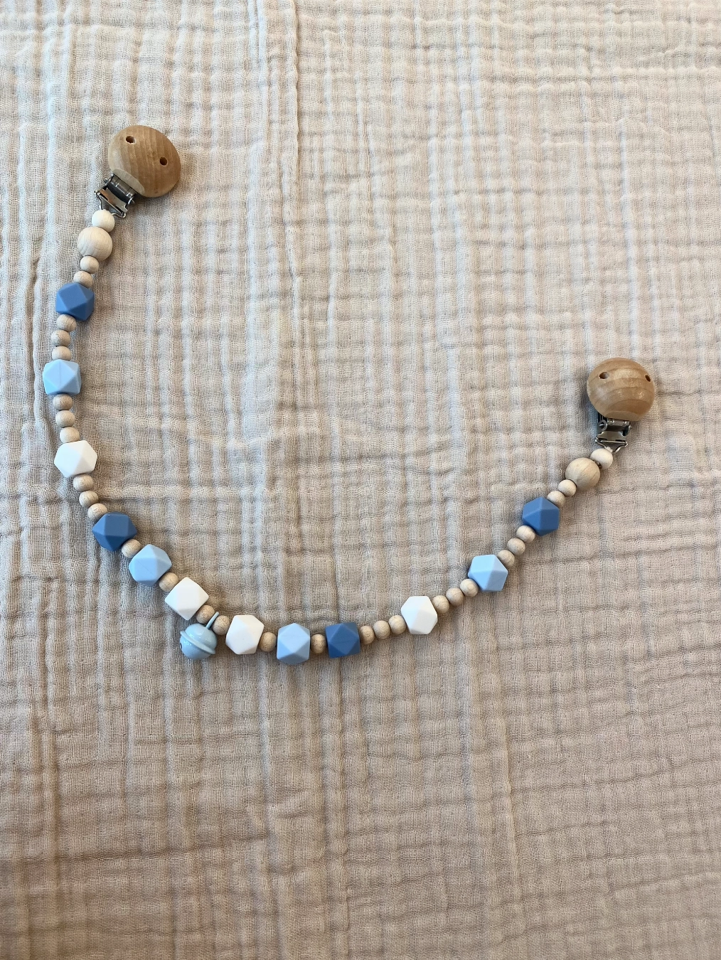 kinderwagenkette / stroller chain - happy beads - mixed
