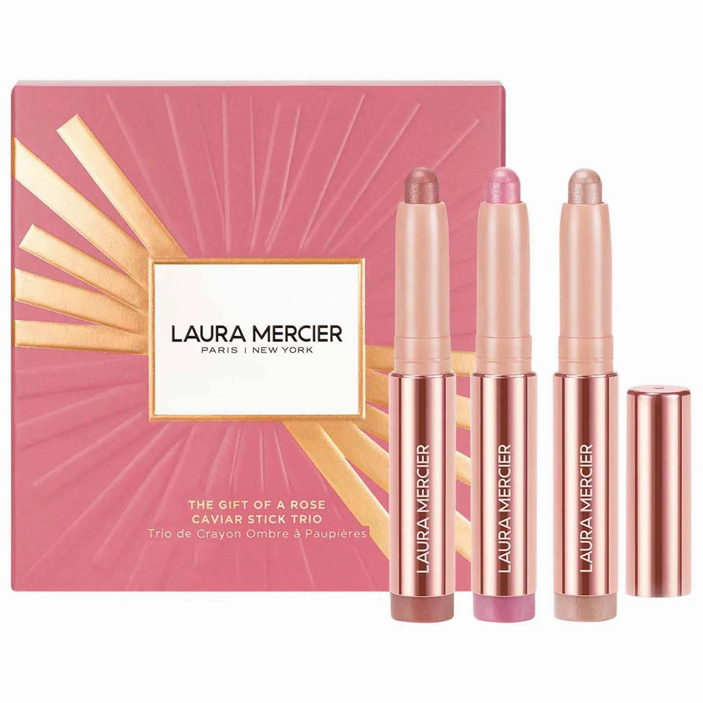 Laura Mercier -The Gift Of Rose Caviar Stick Eyeshadow Trio