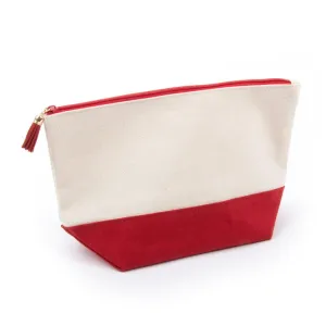 Mainstreet Collection Canvas Cosmetic Bag (Red)