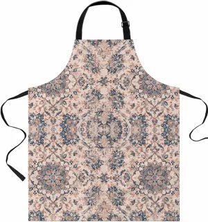 Mandala Floral Waterproof Apron With Pockets,Boho Bohemian Ethnic Traditional Oriental Tribal Kitchen Chefs Bib Cooking BBQ Grill Bake Adjustable Aprons for Women Garden Grooming Painting Gardening