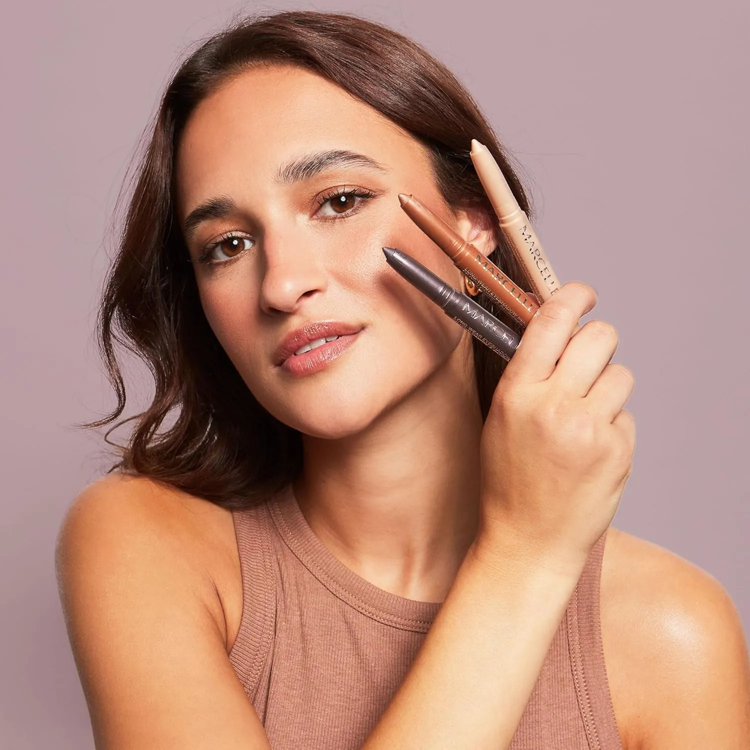 Marcelle Long-Wear Eyeshadow Pencil, Pink Galaxy, Hypoallergenic and Fragrance-Free, 0.05 oz