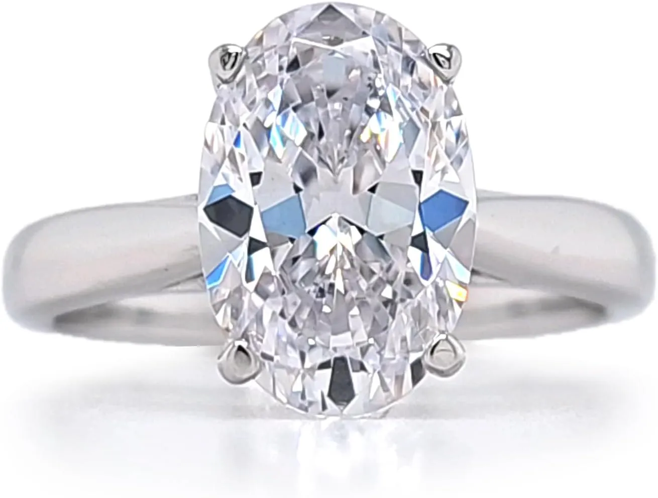 NANA Jewels 1to4ct Simulated Diamond Engagement ring Round-Princess-Cushion-Asscher Solitaire Lucita Cz & Silver