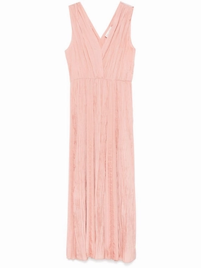 Pleated long dress