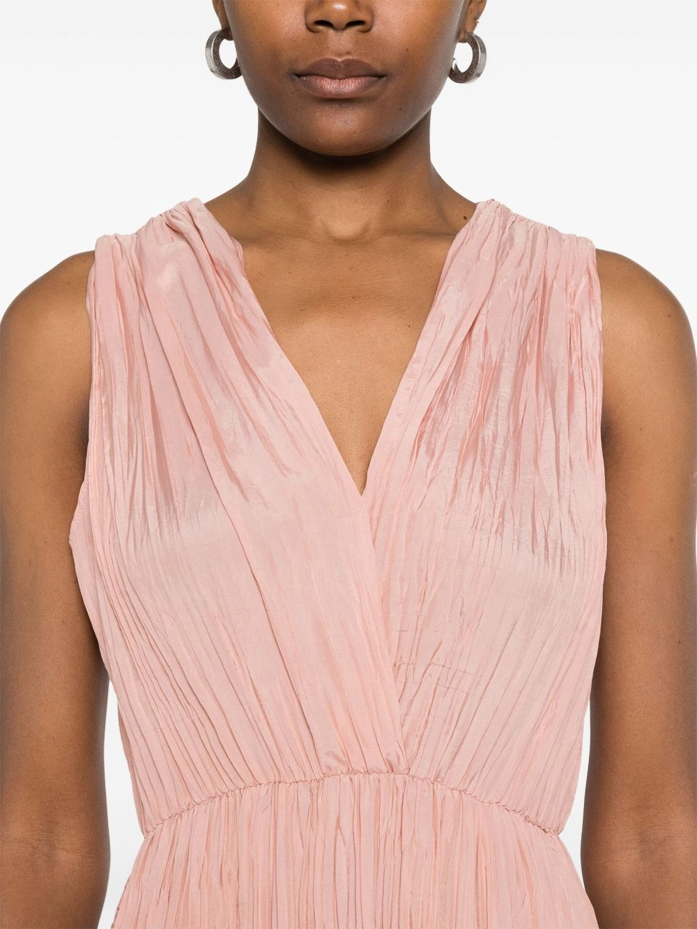 Pleated long dress