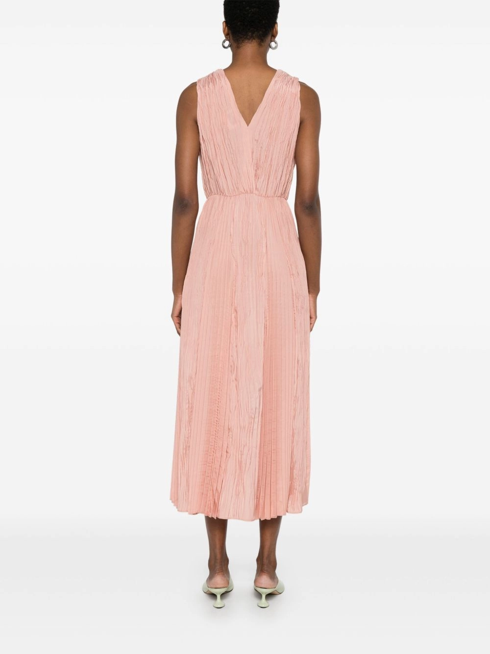 Pleated long dress