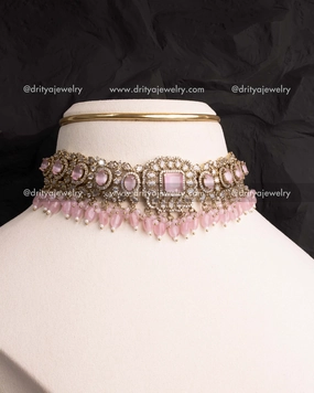 Premium Victorian Choker Set - Blush Pink