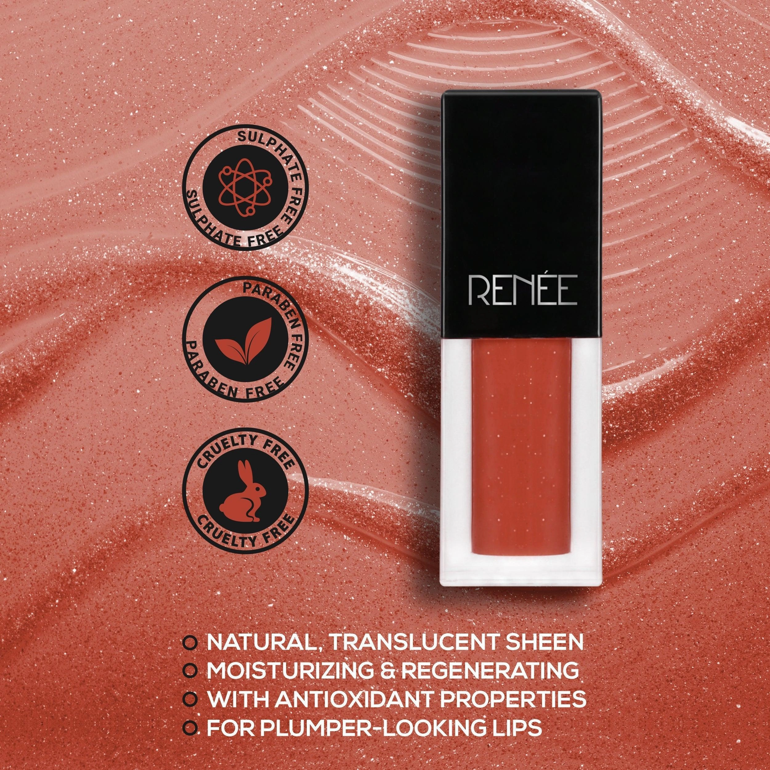RENEE Fab 5 Nude 5-in-1 Lipstick & Oh Boy Brown Lip Gloss Combo