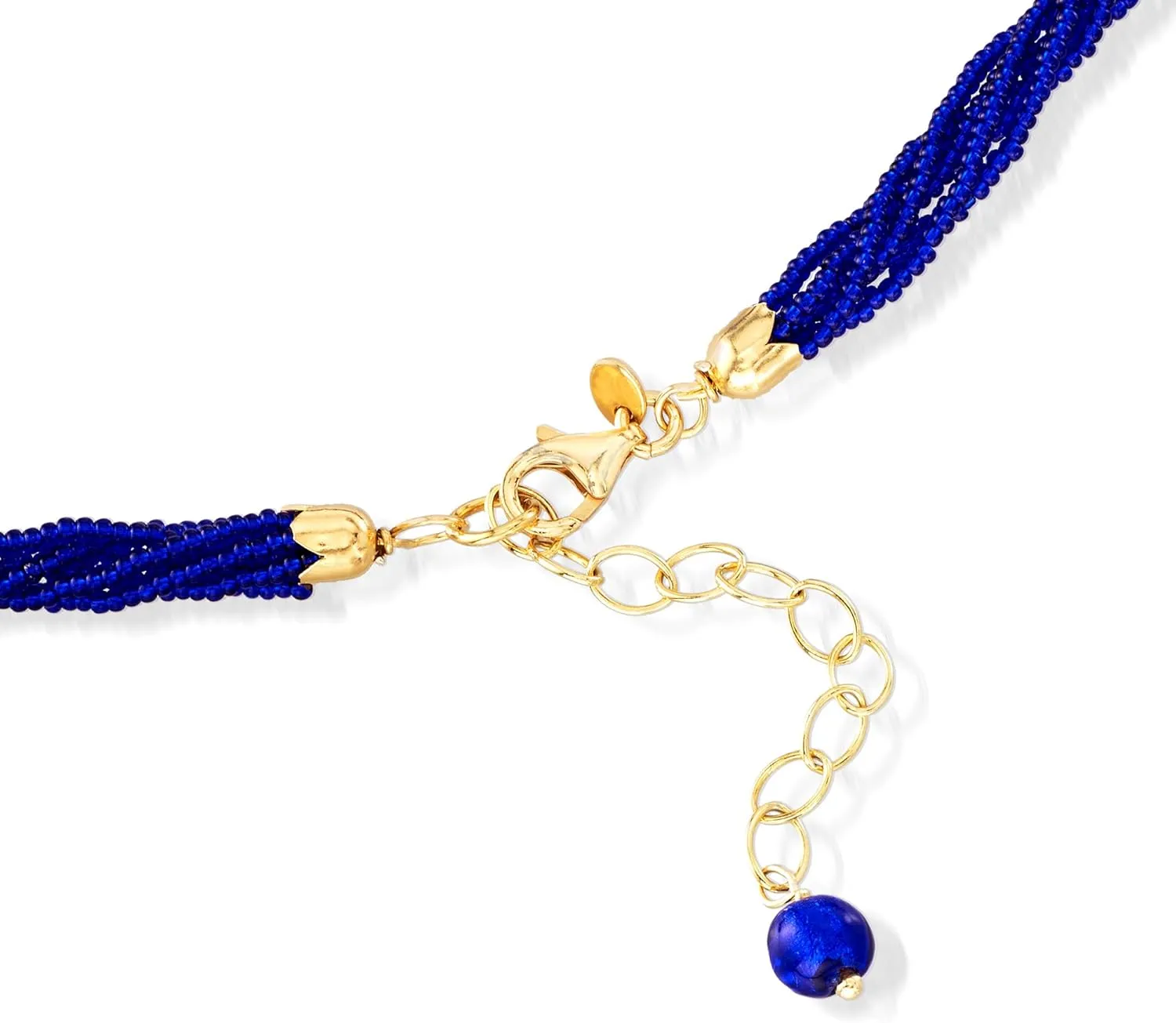 Ross-Simons Italian Murano Pendant Necklace in 18kt Gold Over Sterling