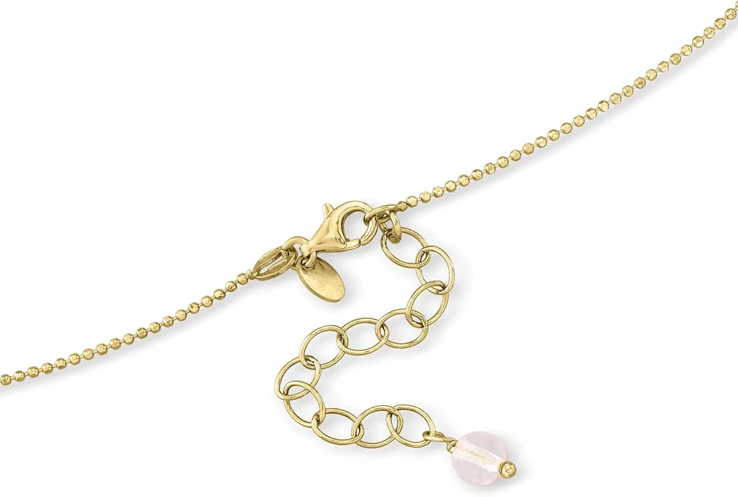 Ross-Simons Italian Red and Pink Murano Glass Heart Necklace in 18kt Gold Over Sterling