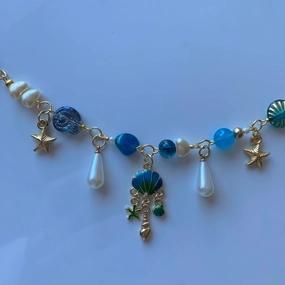 shimmering jellyfish necklace