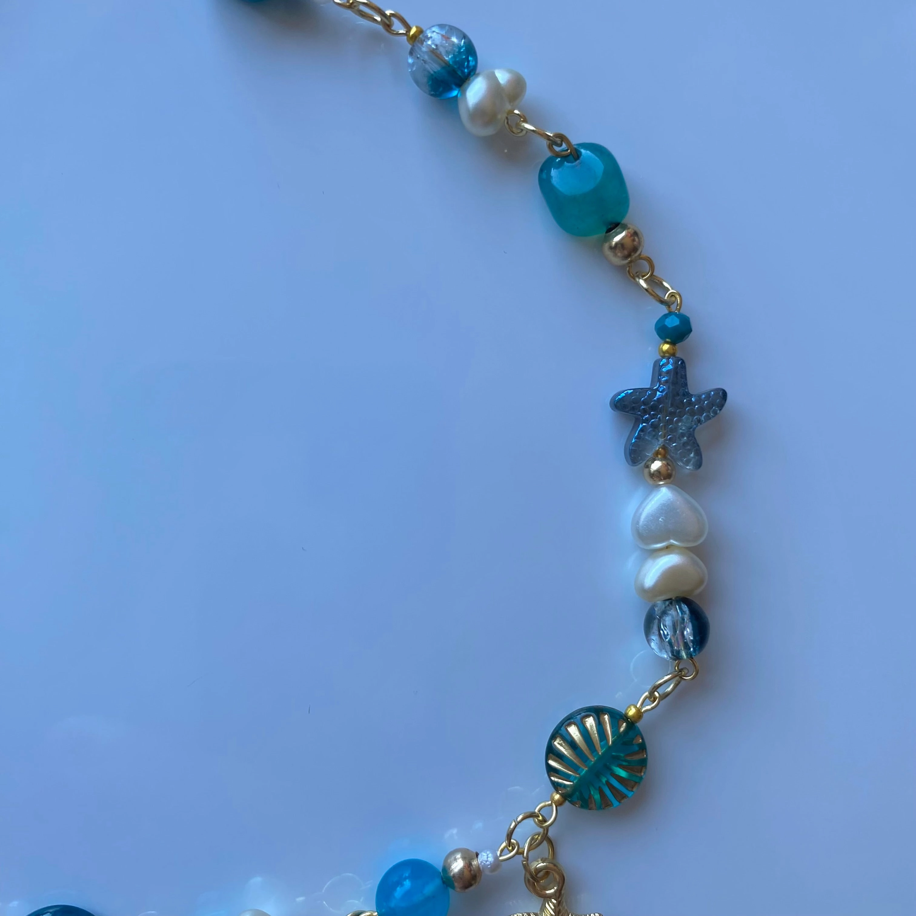 shimmering jellyfish necklace