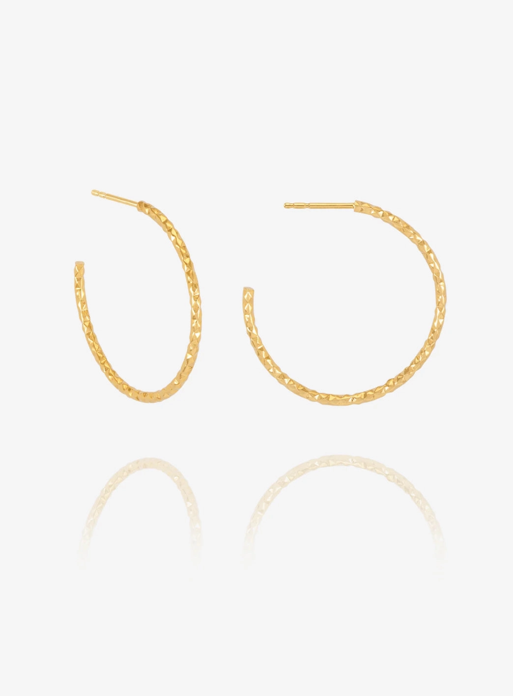 Shimmering Sun Hoop Earrings