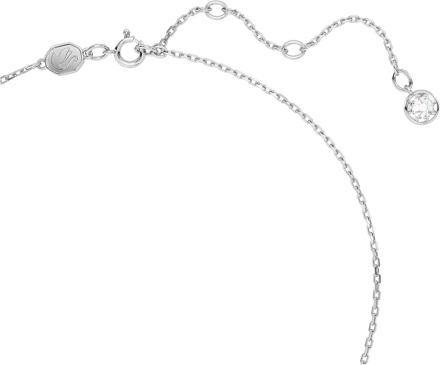 Swarovski Birthstone Stud Earring Collection, Square-Cut Stone and Crystals, Rhodium Finish