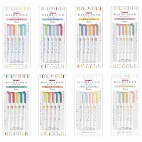 Zebra Mildliner Double-Sided Highlighter - 40 Colour Full Set